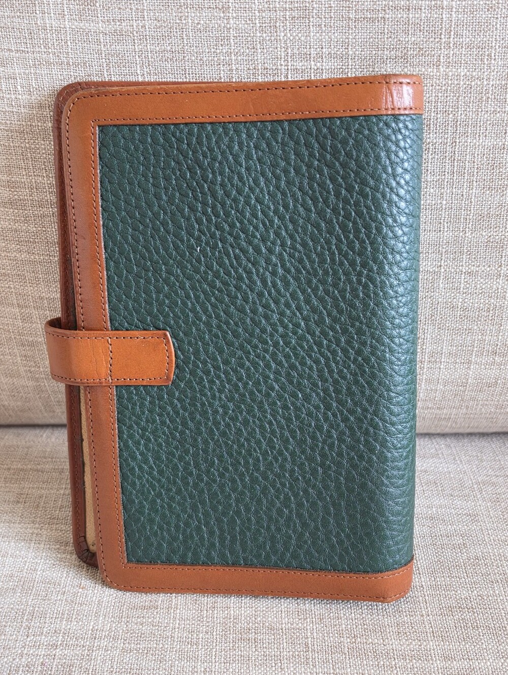 Dooney & Bourke Vintage Agenda Planner Organizer, AWL, Dark Green 7.5 x 5. - Picture 3 of 12